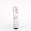 DELIGHT-1018C - Plateau High Heel Peeptoe Stiefeletten - Transparent von Pleaser – Ansicht 2