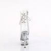 DELIGHT-1018C - Plateau High Heel Peeptoe Stiefeletten - Transparent von Pleaser – Ansicht 4