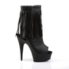 DELIGHT-1019 Plateau Stiefeletten Schwarz | Pleaser