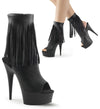 DELIGHT-1019 Plateau Stiefeletten Schwarz | Pleaser