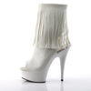 DELIGHT-1019 Plateau Stiefeletten Weiß | Pleaser