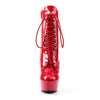DELIGHT-1020 Stiefelette Rot von Pleaser – Ansicht 2