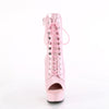DELIGHT-1021 - Plateau Stiefeletten - Rosa Lack von Pleaser – Ansicht 2