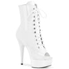 DELIGHT-1021 - Plateau Stiefeletten - Weiss Lack | Pleaser