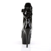 DELIGHT-1033 Plateau Stiefeletten Lack Schwarz | Pleaser