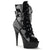 DELIGHT-1033 Plateau Stiefeletten Lack Schwarz | Pleaser