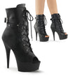 DELIGHT-1033 Plateau Stiefeletten Schwarz | Pleaser