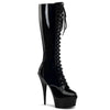 DELIGHT-2023 Plateau Stiefel Schwarz | Pleaser