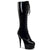 DELIGHT-2023 Plateau Stiefel Schwarz | Pleaser