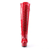 DELIGHT-2023 Stiefel Plateauschuhe Rot von Pleaser – Ansicht 2