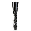 DELIGHT-2029 Plateau Stiefel - Lack Schwarz von Pleaser – Ansicht 2