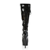DELIGHT-2029 Plateau Stiefel - Lack Schwarz von Pleaser – Ansicht 4
