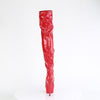 DELIGHT-3000HWR Plateau Overknee Stiefel Rot Lack Holo von Pleaser – Ansicht 4