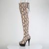 DELIGHT-3008SP-BT Plateau Overknee Stiefel Snake von Pleaser – Ansicht 3