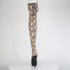 DELIGHT-3008SP-BT Plateau Overknee Stiefel Snake von Pleaser – Ansicht 4