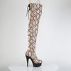 DELIGHT-3008SP-BT Plateau Overknee Stiefel Snake von Pleaser – Ansicht 5