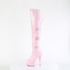 DELIGHT-3018 - Plateau Overknee Stiefel - Rosa Lack von Pleaser – Ansicht 3