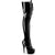DELIGHT-3023 Plateau Overknee Stiefel Schwarz Lack | Pleaser