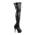 DELIGHT-3025 Plateau Overknee Stiefel Schwarz | Pleaser