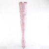 DELIGHT-3027 Plateau Overknee Stiefel - Rosa von Pleaser – Ansicht 4