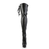 DELIGHT-3050 Plateau Overknee Stiefel Matt | Pleaser