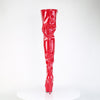 DELIGHT-4000 Plateau Stiefel Rot Lack von Pleaser – Ansicht 4