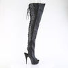 DELIGHT-4019 Plateau Overknee Stiefel Schwarz Matt von Pleaser – Ansicht 5