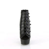 DELIGHT-600-11 - Plateau Peeptoe Stiefeletten - Schwarz Matt von Pleaser – Ansicht 2