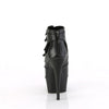 DELIGHT-600-11 - Plateau Peeptoe Stiefeletten - Schwarz Matt von Pleaser – Ansicht 4