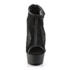 DELIGHT-600-12 Plateau Stiefeletten - Schwarz | Pleaser