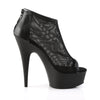 DELIGHT-600-12 Plateau Stiefeletten - Schwarz | Pleaser