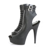 DELIGHT-600-18 Plateau Stiefeletten Schwarz von Pleaser – Ansicht 3