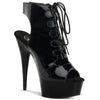 DELIGHT-600-20 Plateau Stiefeletten Lack Schwarz | Pleaser