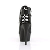 DELIGHT-600-20 Plateau Stiefeletten - Matt Schwarz | Pleaser
