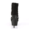 DELIGHT-600-24 Plateau Sandaletten Schwarz Matt | Pleaser