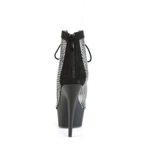 DELIGHT-600-33RM Plateau Stiefeletten - Schwarz von Pleaser – Ansicht 4