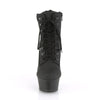 DELIGHT-600TL-02 Plateau Stiefeletten - Schwarz Matt | Pleaser