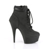 DELIGHT-600TL-02 Plateau Stiefeletten - Schwarz Matt | Pleaser