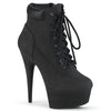 DELIGHT-600TL-02 Plateau Stiefeletten - Schwarz Matt | Pleaser