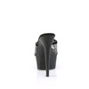 DELIGHT-601-6RM Plateau Pantoletten - Schwarz | Pleaser