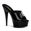 DELIGHT-601 Plateau Pantoletten Schwarz | Pleaser