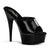 DELIGHT-601 Plateau Pantoletten Schwarz | Pleaser