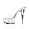 DELIGHT-602 Plateau Pantoletten schwarz | Pleaser