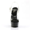 DELIGHT-608 Plateau Sandaletten Schwarz | Pleaser