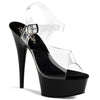 DELIGHT-608 Plateau Sandaletten Schwarz | Pleaser