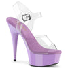 DELIGHT-608 Plateau Sandaletten Lila Lack | Pleaser