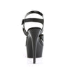 DELIGHT-608N Plateau Sandaletten Schwarz | Pleaser