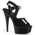 DELIGHT-608N Plateau Sandaletten Schwarz | Pleaser