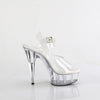DELIGHT-608VL Plateau Sandaletten Transparent von Pleaser – Ansicht 5