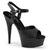 DELIGHT-609 Plateau Sandaletten Matt Schwarz | Pleaser